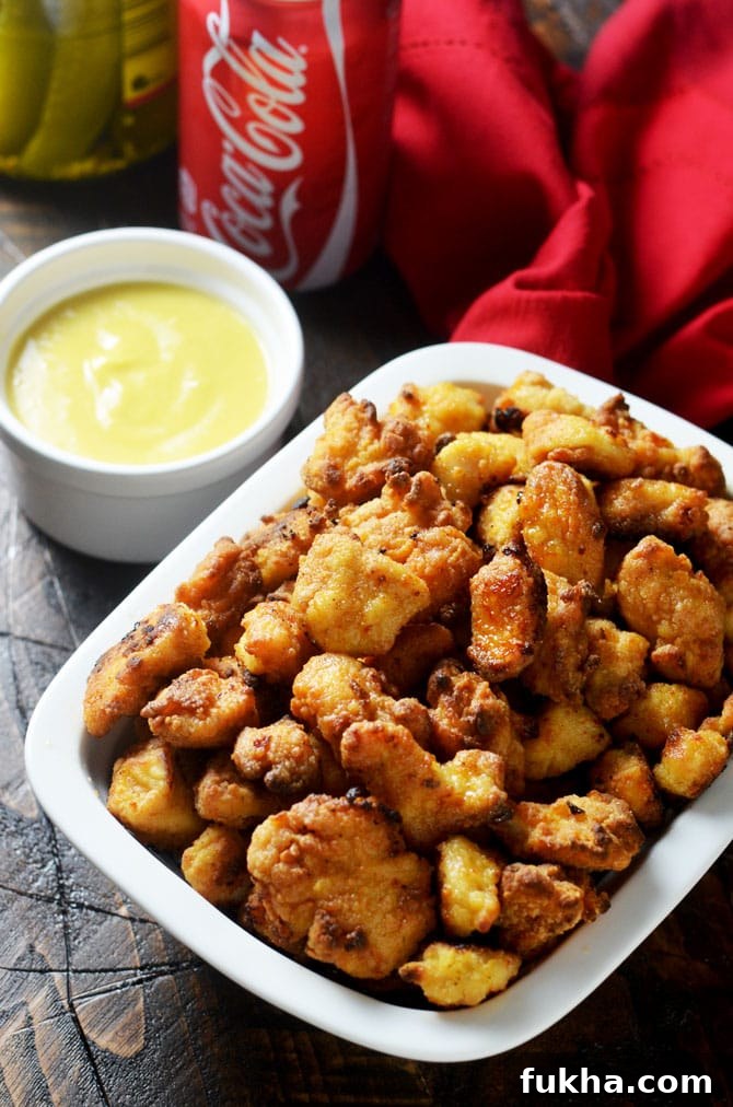 Baked Chicken Nuggets with Honey Mustard Dip. This baked version of the famous Chick-Fil-A nuggets is healthier, hassle-free, absolutely delicious, and easy to make at home!