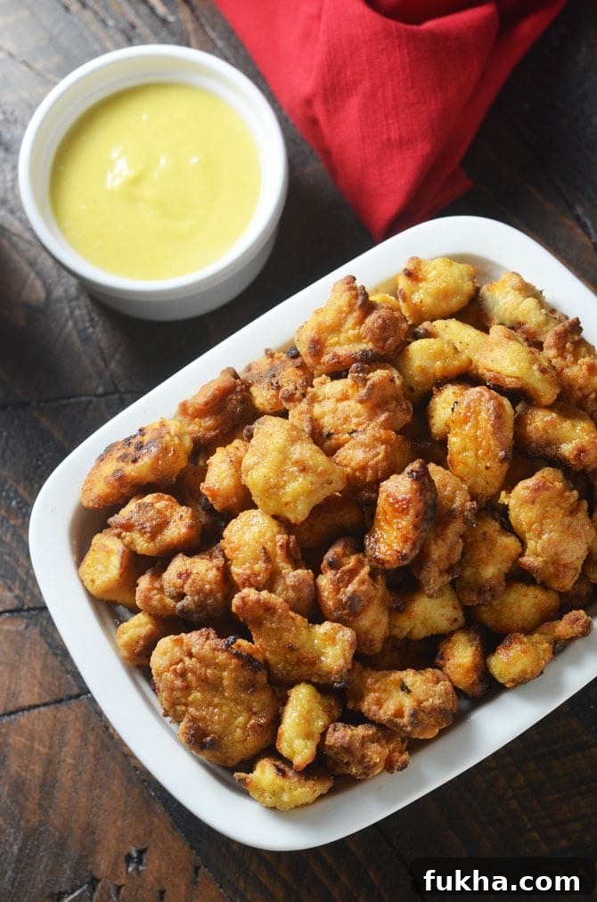 Baked Chicken Nuggets close-up