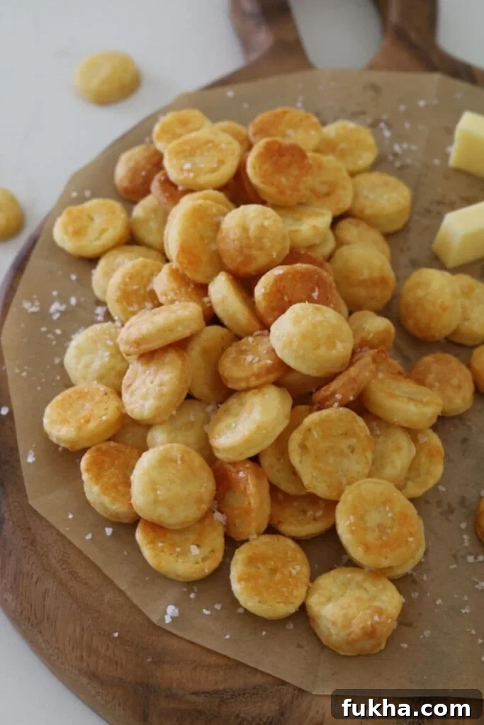 Sourdough goldfish crackers