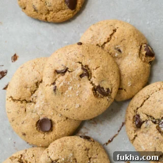 Baked cookies on a cookie sheet.