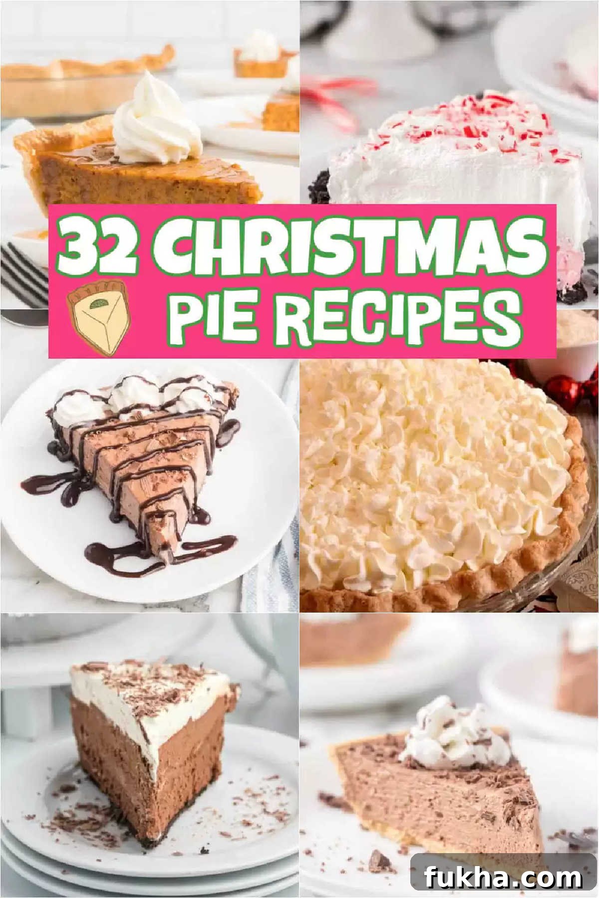 A selection of Christmas pies and festive desserts