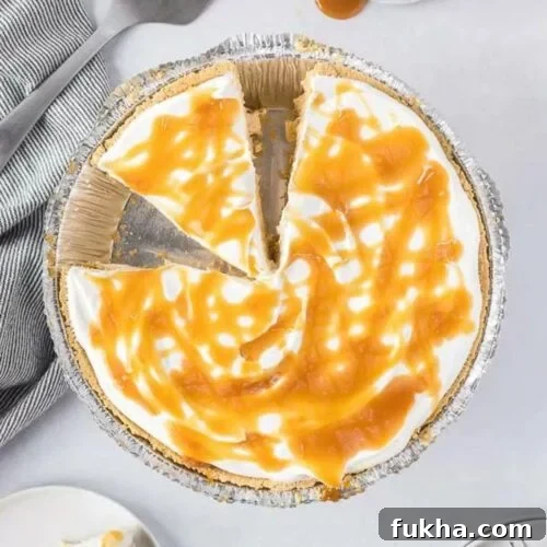 Salted Caramel No Bake Pie