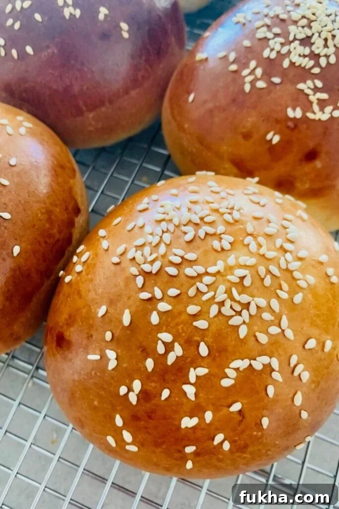 Sourdough hamburger buns