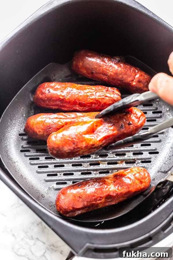 How to Cook Crispy Sausages in an Air Fryer 4 Yes, you can grill sausages without a barbecue, grill, or grill pan and still get that tasty grill taste. Make these Air Fryer sausages and you will be surprised how good they taste and how easy it is to make.