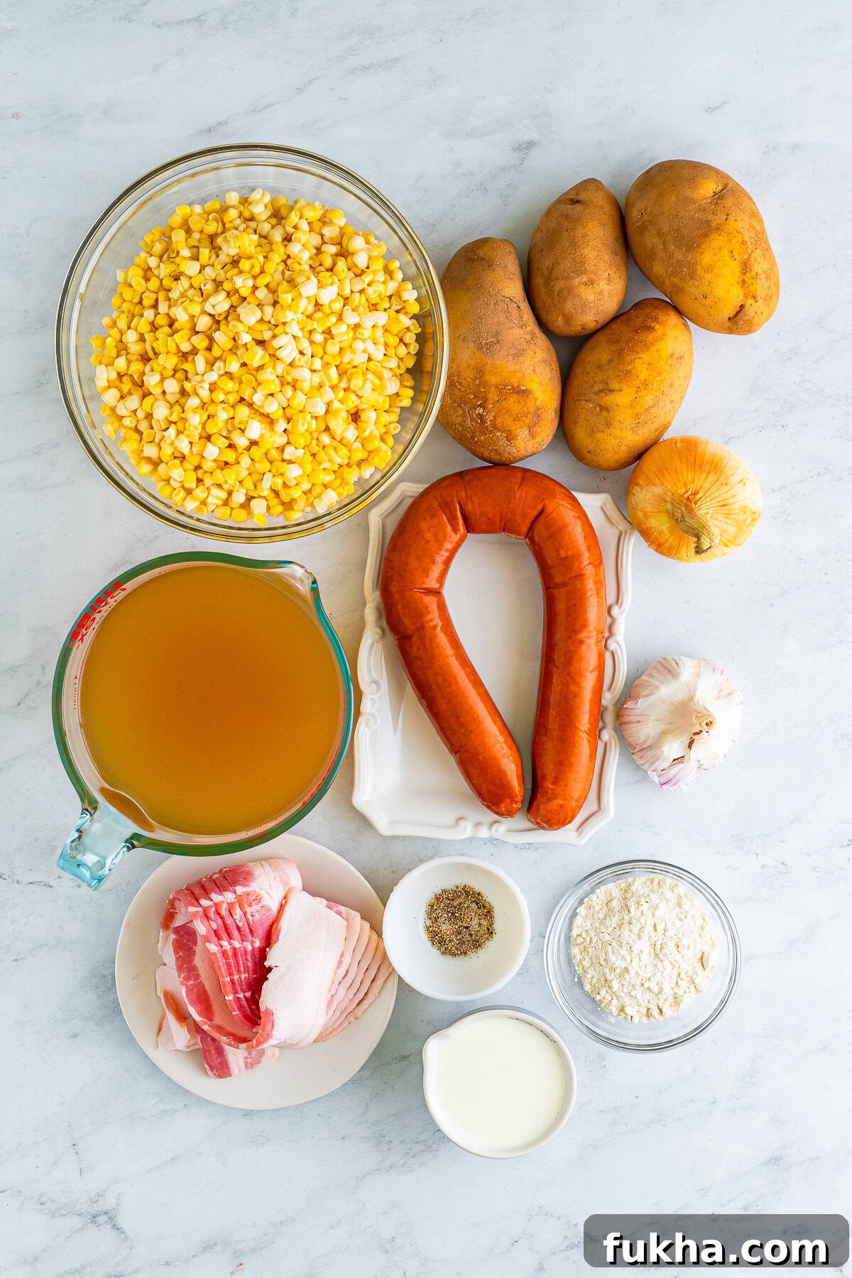 ingredients needed to make Corn Chowder recipe