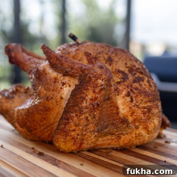 Pellet Grill Smoked Whole Turkey