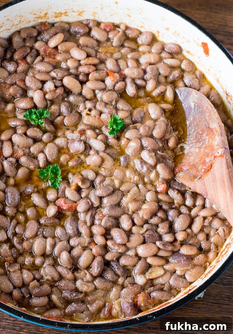 Classic Homestyle Stewed Pinto Beans Recipe 3 Pot of stewed pinto beans