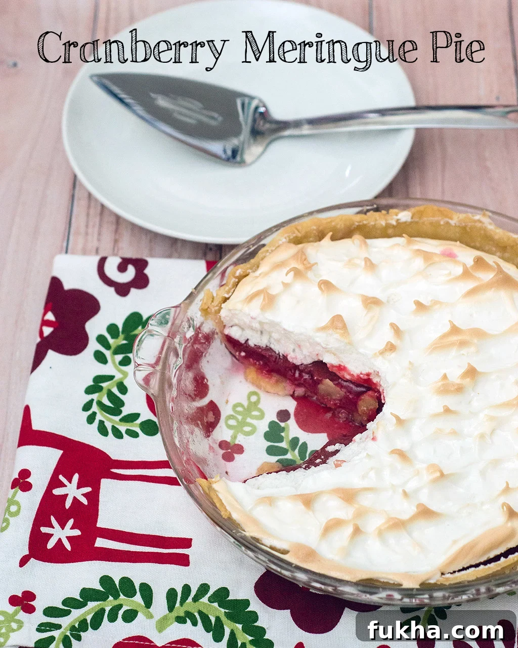 Cranberry Meringue Pie Recipe for a Tangy Holiday Dessert 5 Whole cranberry meringue pie on a cooling rack