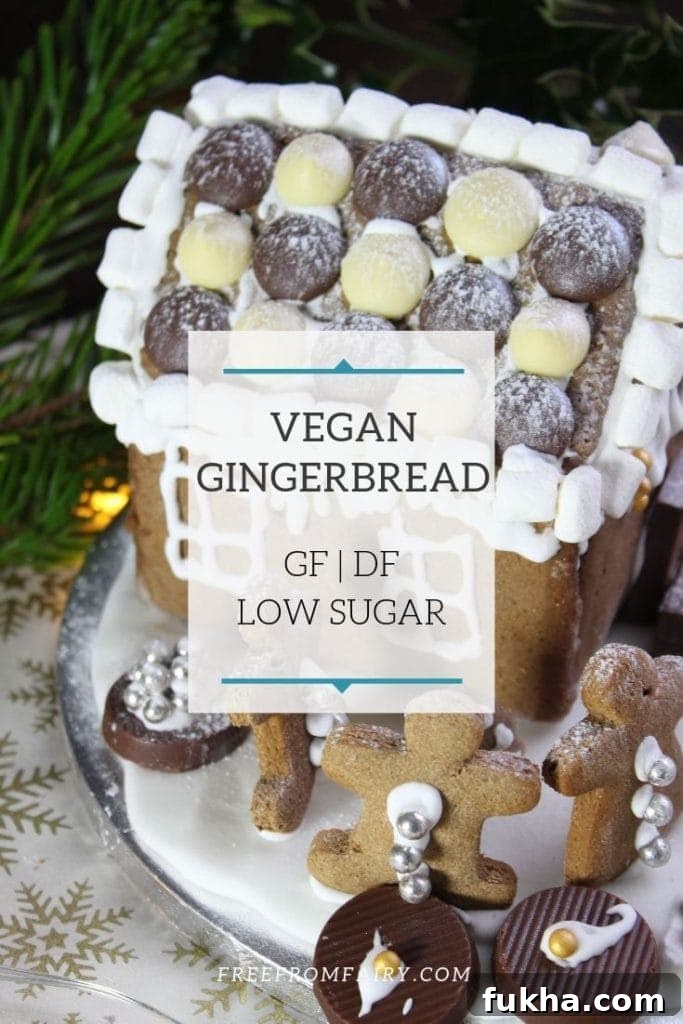 This simple to make gluten free vegan gingerbread can be used to make houses, men or anything. It's low in sugar but delicious too.