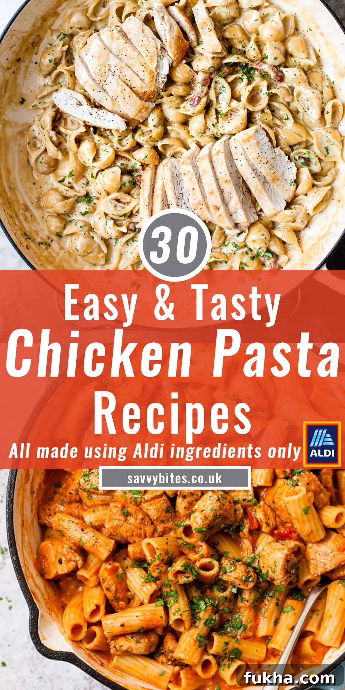 Collection of 30 chicken pasta recipes