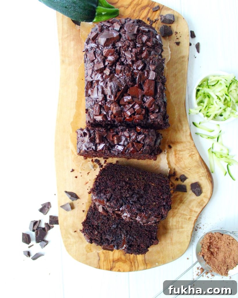 Whole Wheat Double Chocolate Zucchini Bread 5 Whole Wheat Double Chocolate Zucchini Bread