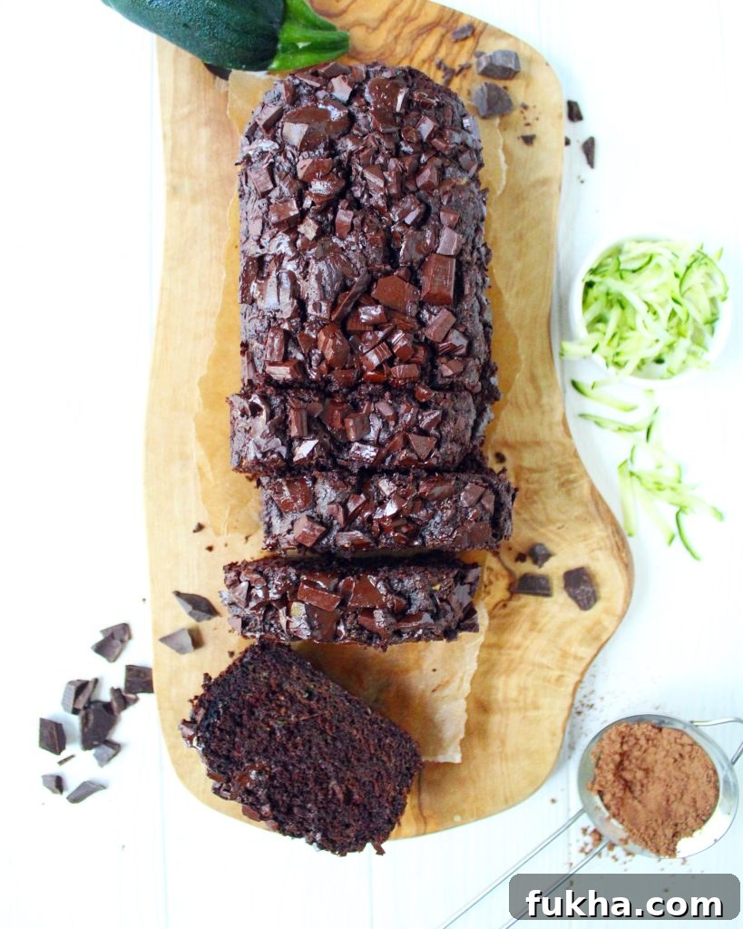 Whole Wheat Double Chocolate Zucchini Bread 9 img 6881 8