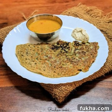 Millet lentil crepe (Bajra and Dal Cheela)