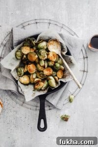 Roasted Brussels sprouts with dressing