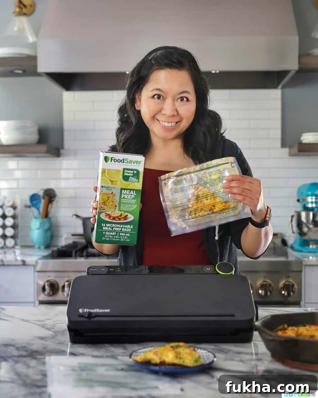FoodSaver meal prep setup