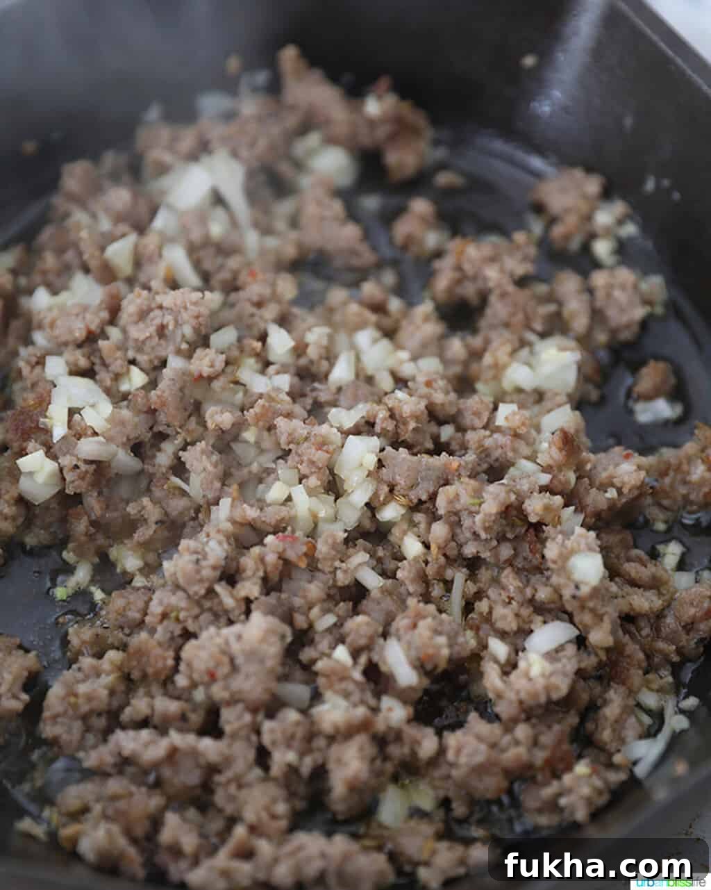 onions and sausage