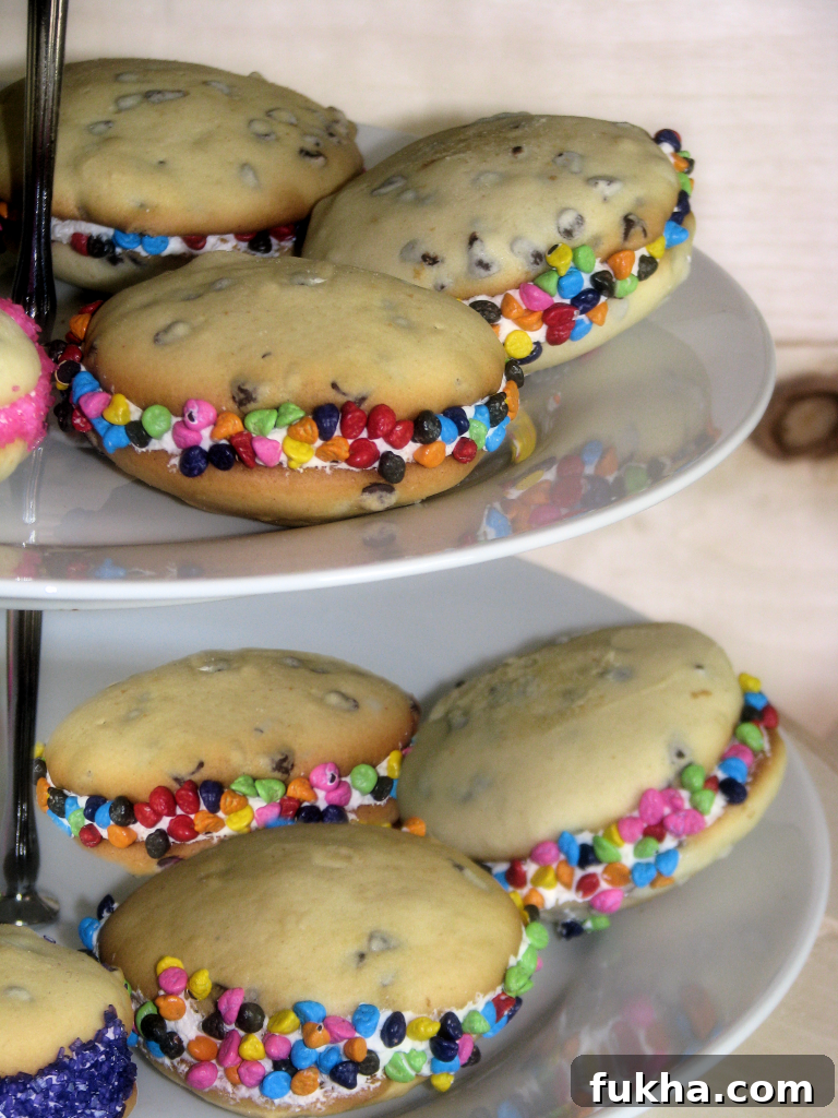Whoopie pies with sprinkles