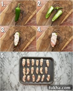 how to make jalapeno poppers 5 step by step photos showing how to make jalapeno poppers