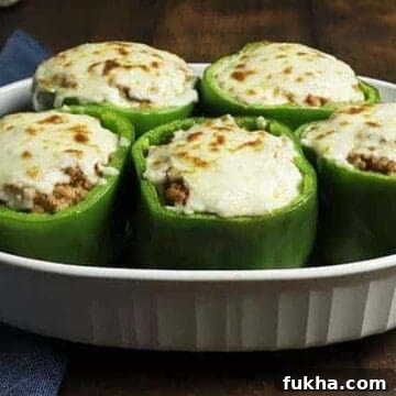 stuffed peppers with cauliflower rice