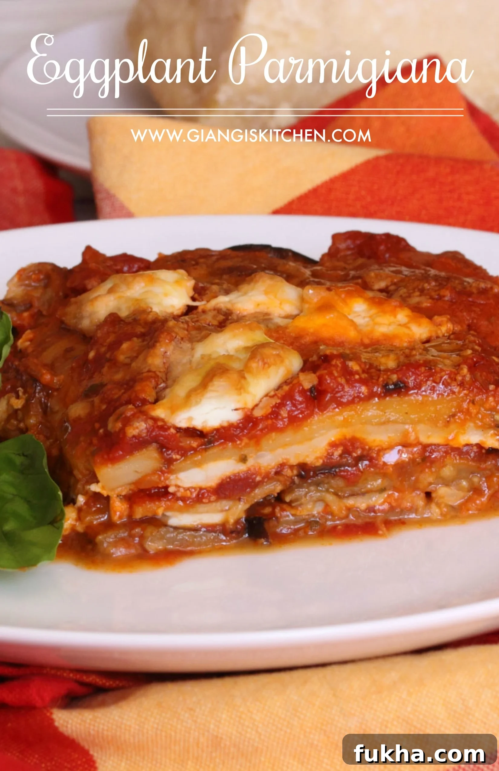 Sliced eggplants and ingredients for parmigiana