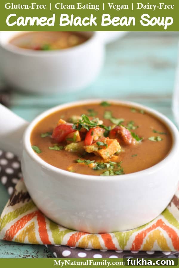 Black Bean Soup with Canned Beans