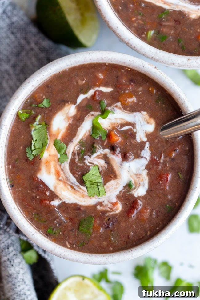 Slow Cooker Black Bean Soup