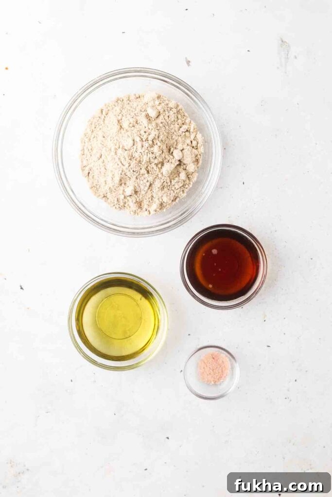 ingredients for tigernut butter laid out