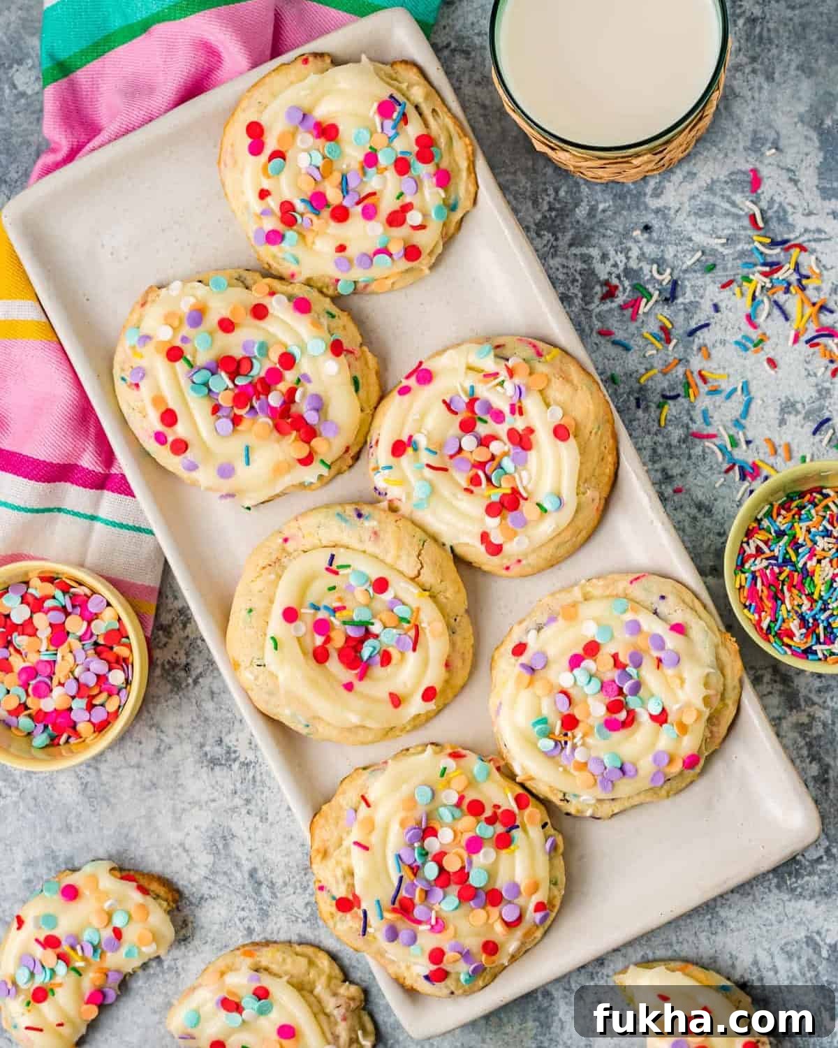Confetti Cake Cookies