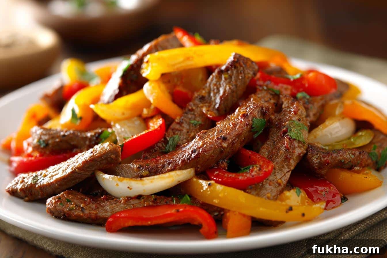 blackstone steak fajitas