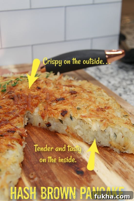 Crispy shredded potatoes with tasty, tender inside in this pizza-shaped breakfast treat.