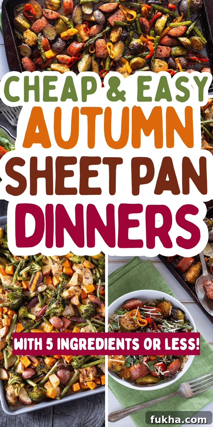 Fall sheet pan dinners collage